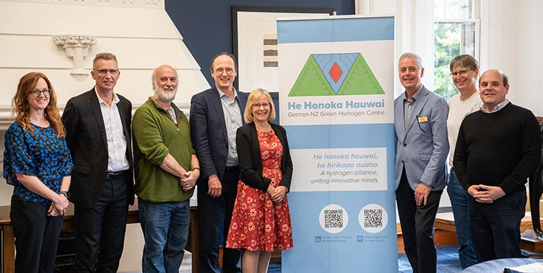 From left: Anna Garden, Richard Barker, Dave Warren, Thomas Klassen, Helen Nicholson, Richard Blaikie, Sally Brooker and Nigel Lucas.