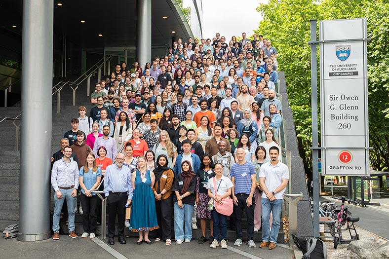 MacDiarmid Institute group photo taken at the Annual Symposium 2025