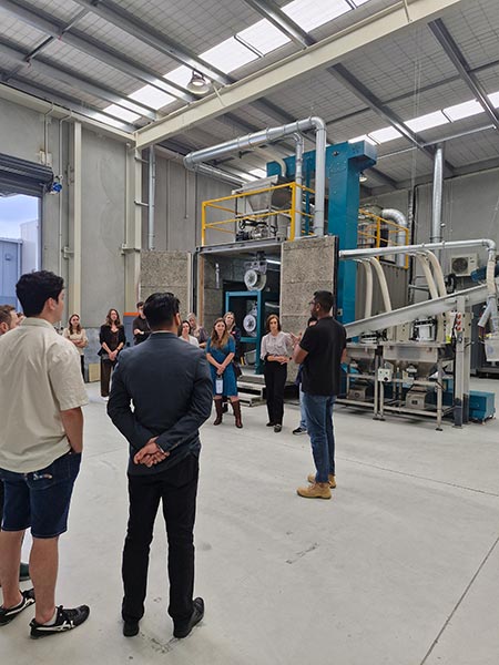 Cleantech Trek Auckland visiting Environmental Decontamination Limited