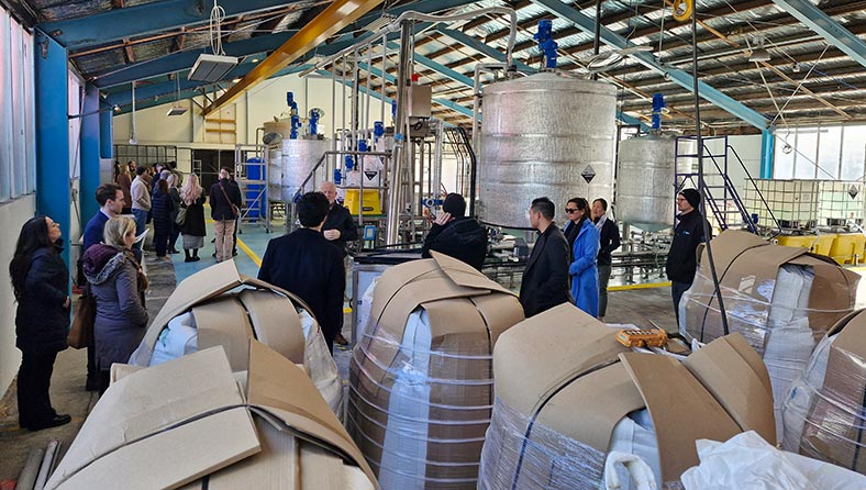 Cleantech Trek Christchurch visiting Aspiring Materials