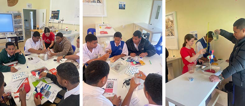 Tongan students working on our nitrate monitoring project