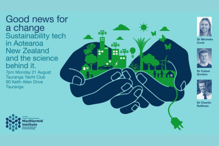 Good news for a change: Sustainability Tech in Aotearoa New Zealand and the science behind it - Tauranga (21 August)