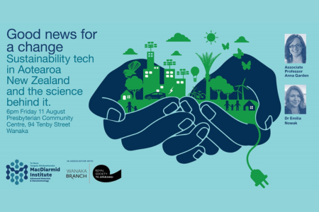 Good news for a change: Sustainability Tech in Aotearoa New Zealand and the science behind it - Wanaka (11 August)