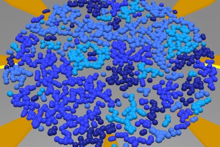 Inspired by the brain: Networks of nanoparticles can compute like 'spiking' neurons - Annual Report 2023
