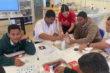 Sponsorship of UC students to visit Tonga to deliver outreach resources - Annual Report 2025