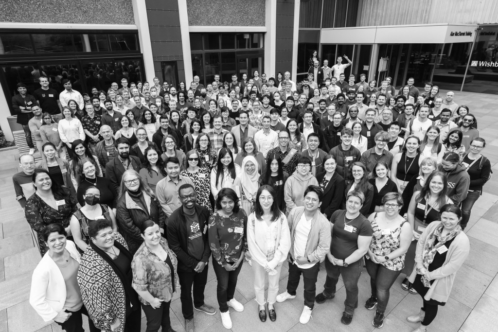Group shot MI at annual symposium Dec 2022 bw